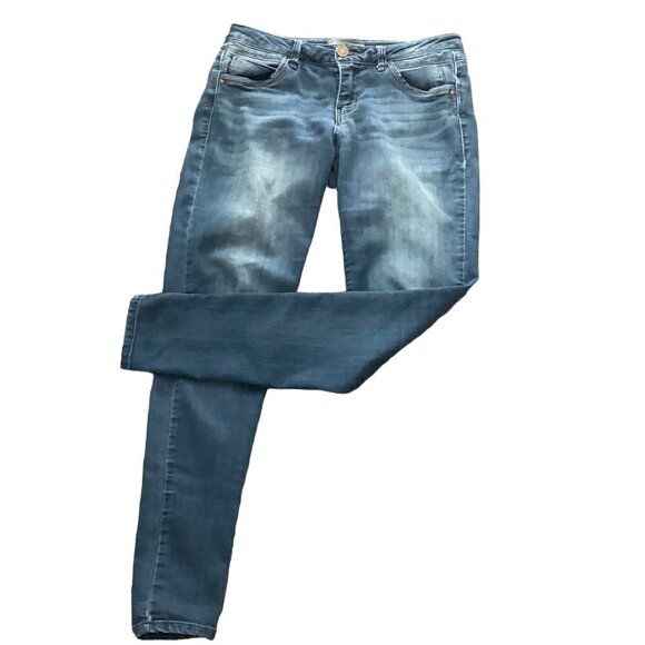 Wit & Wisdom Ab-Solution Skinny Ankle Jeans Lt-Med Wash Sz 4 (30.5x30) Blue 186A - Picture 2 of 11